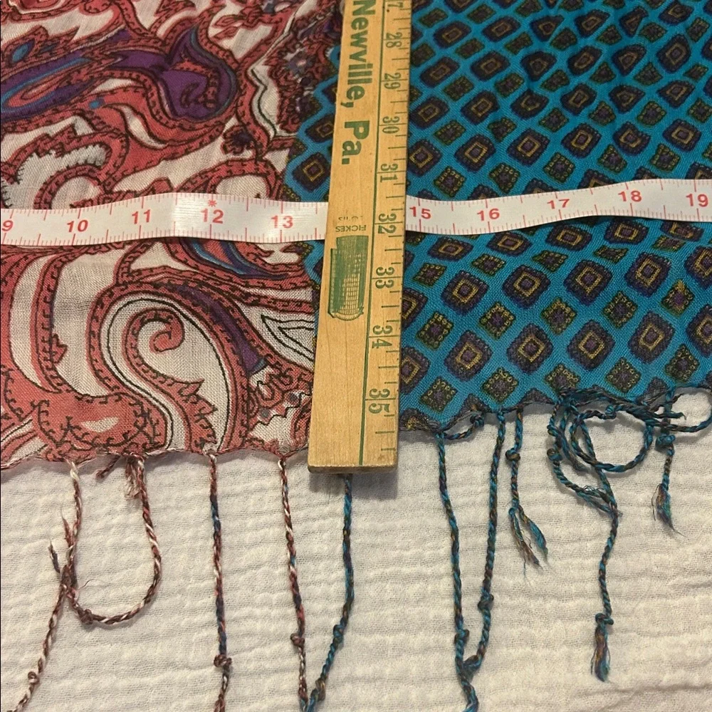 WINDHORSE Women’s Paisley & Geometric Scarf Tassels Fall Scarf Wrap
